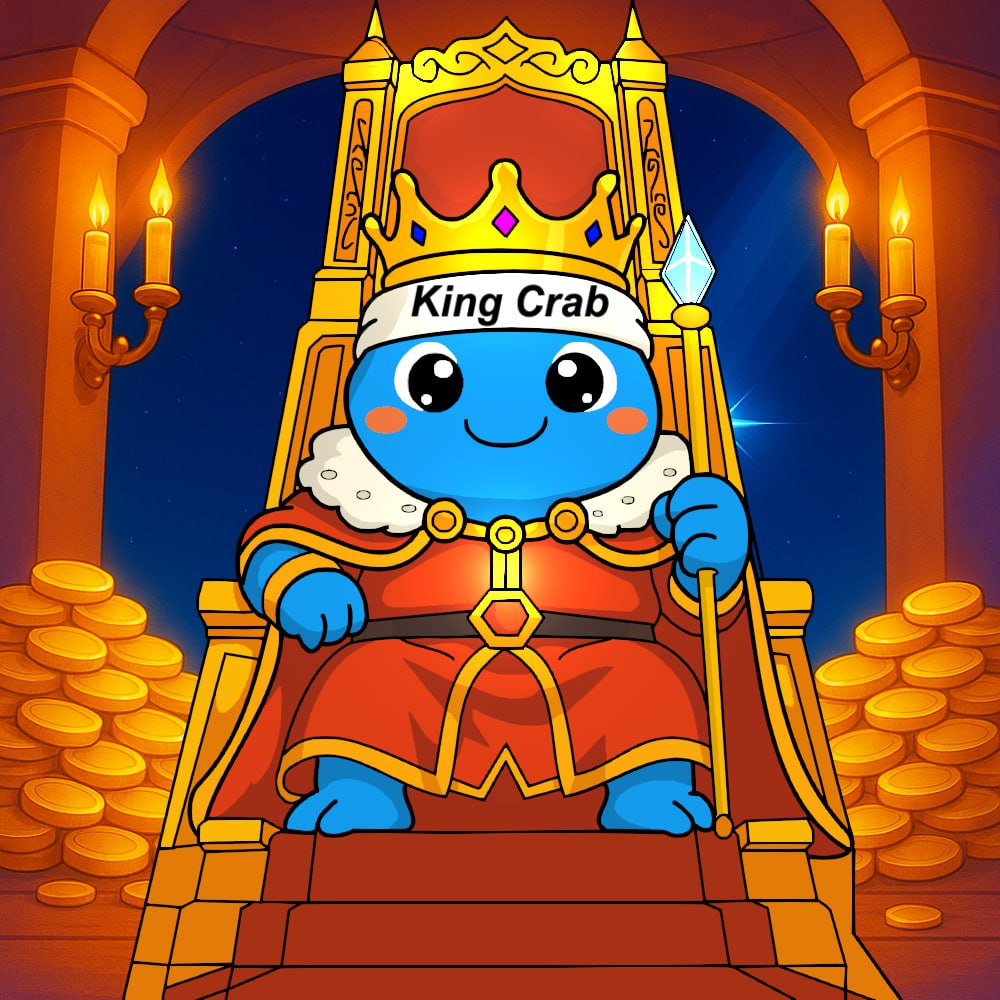 King Crab - The Mighty Ruler of Ocean Depths with Bright Blue Shell